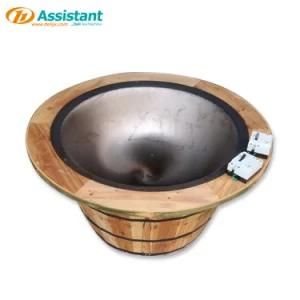 Cheaper Kind Green Tea Hand Roasting Pot with Wooden Base Dl-6cstcg-60
