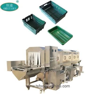 Tray Clean Machinery Plastic Basket Washing and Drying Machine