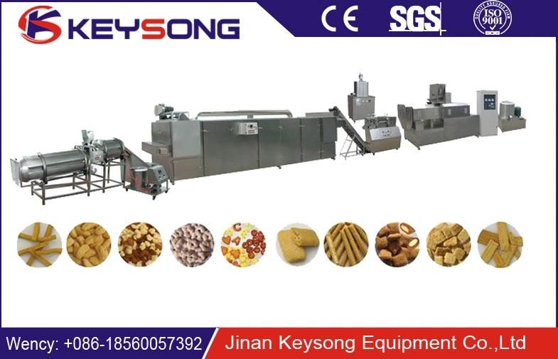 Twin Screw Core Filling Puffed Corn Snack Food Extruder Machine