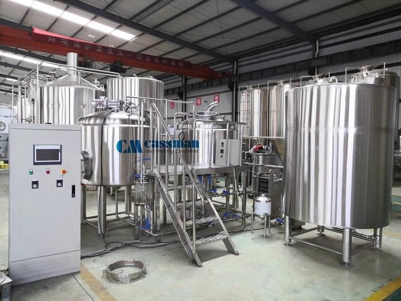 Cassman SUS304 Steam Heating 1000L 10hl Cerveza Equipment for Brewery Bar