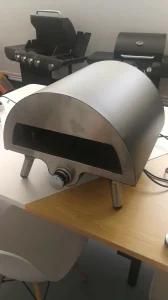 Popular in Europe Market Ceramic and Pizza Stone and Folding Legs Gas Fired Pizza Oven ...