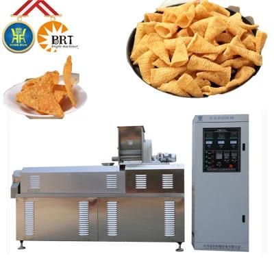 China Automatic Twin-Screw Extrusion Deep Fried Nacho Corn Chips Frying Making Machinery