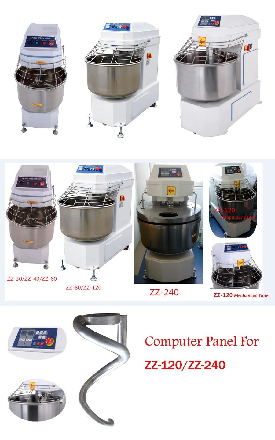 OEM/ODM Commercial 25kg 50kg 80kg 120kg Spiral Dough Mixer