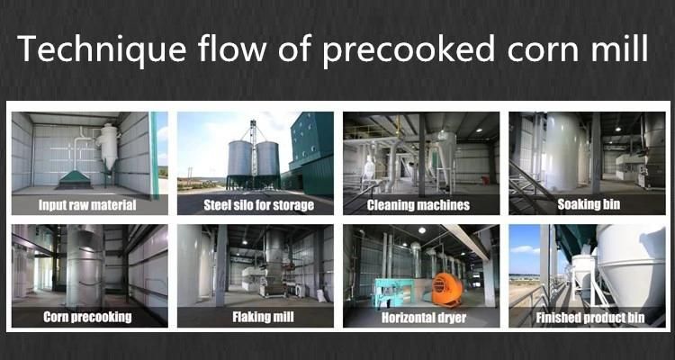Precooked Corn Flour Mill Machine Flaking Mill