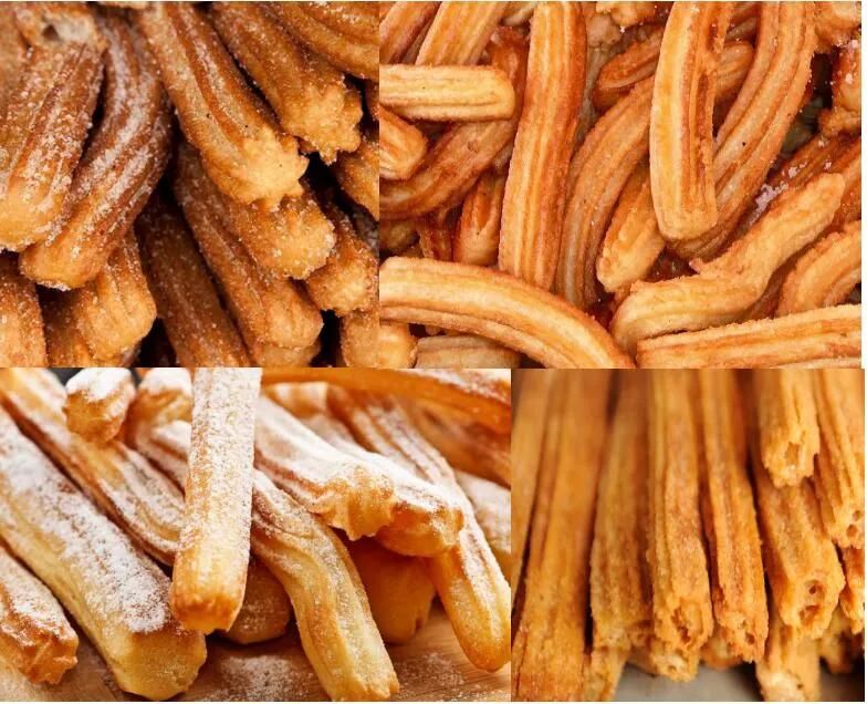 Automatic Spanish Churros Frying Machine Churros Fryer and Cooling Seasoning Line