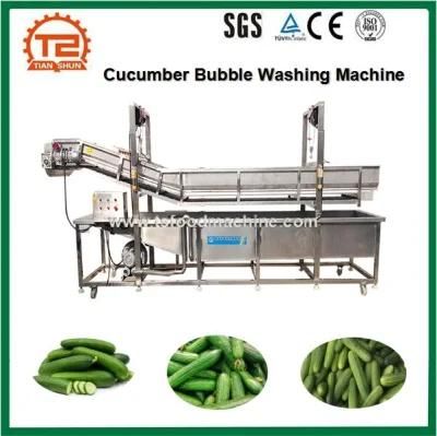 Automatic Cucumber Washing Machine and Cucumber Bubble Cleaning Equipment