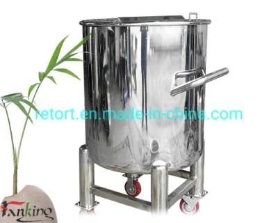 Movable Stainless Steel Tank for Milk Reception Tank Dump Tank 200L
