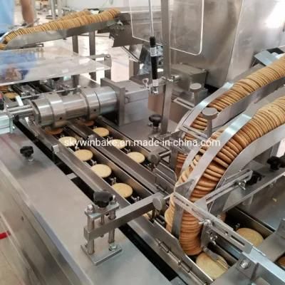 Sandwich Biscuit Making Machine Food Equipment Connected Packaging Machine
