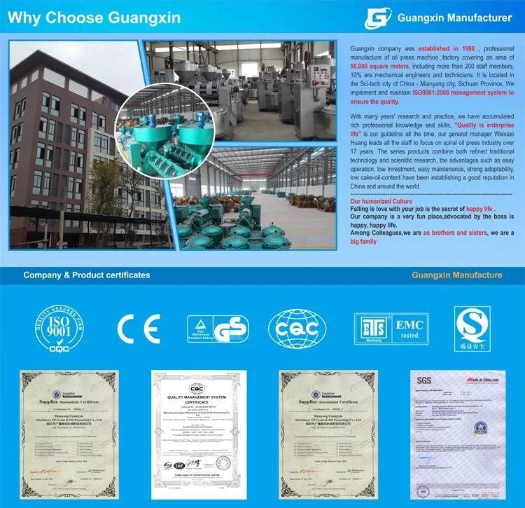 Peanut/Groundnut/Rapeseed/Sunflower/Corn/Soybean Oil Expeller