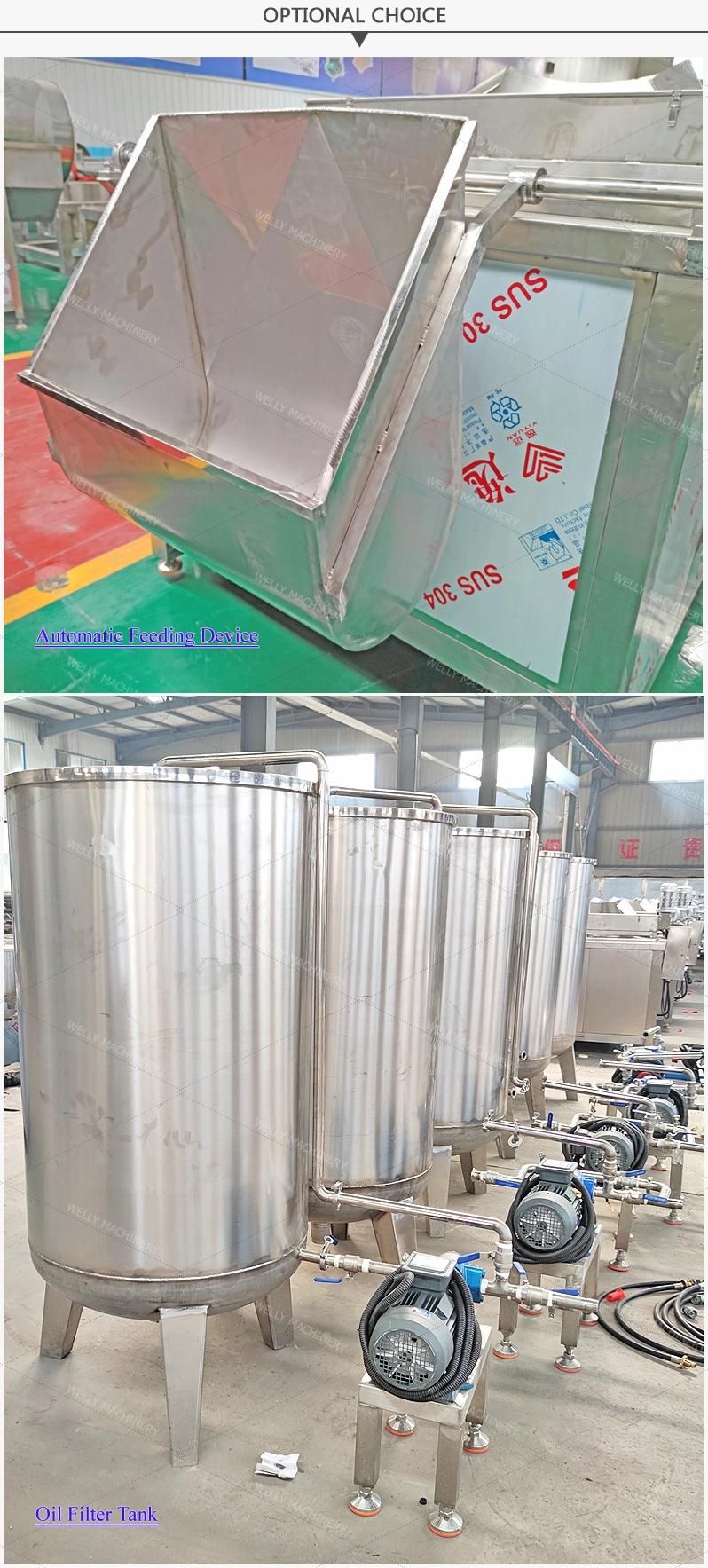 High Temperature Frying Pork Rinds Fryer Machine Fish Frying Machine