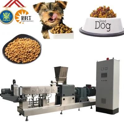 Automatic Dry Dog Food Extrusion Manufacture Equipment Twin Screw Extruder Pet Food Making ...