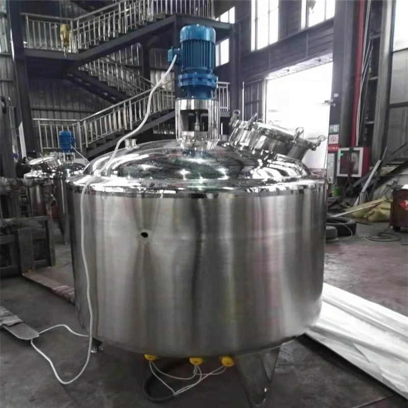 Stainless Steel Insulated Electric Steam Heating Hand Sanitizer Mixing Tank for Cosmetic Lotion Shampoo Soap
