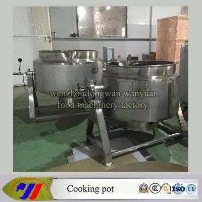 500L Nature Gas Heating Jacketed Kettle with Mixer