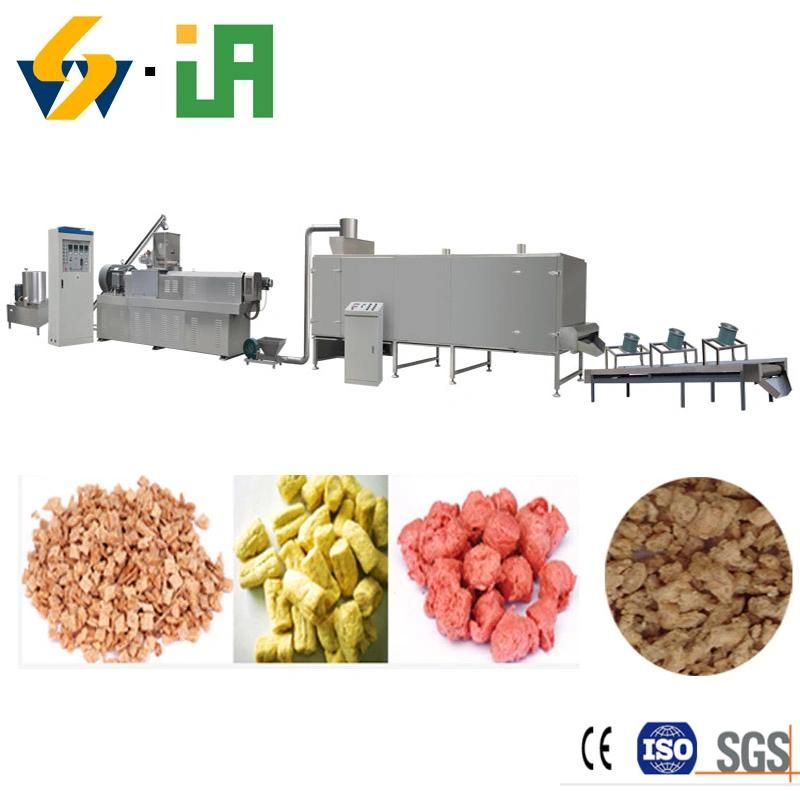 Soya Chunks Processing Line Automatic Concentrated Textured Soy Protein Machine