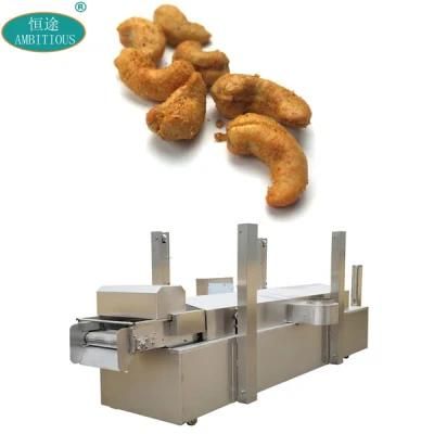 Industrtial Snack Foods Continuous Conveyor Fryer