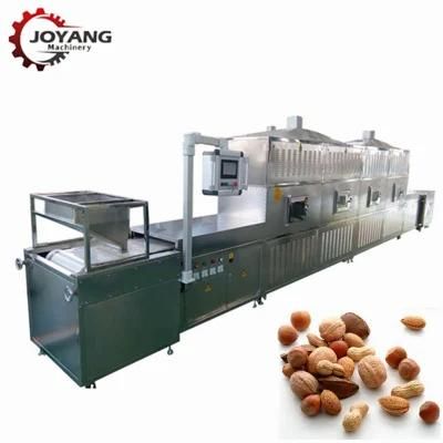Tunnel Belt Microwave Hazelnuts Almonds Nuts Dryer Curing Machine