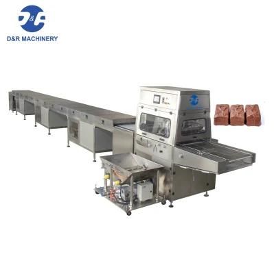 Cake Chocolate Enrobing Machine Candy Biscuit Chocolate Enrober