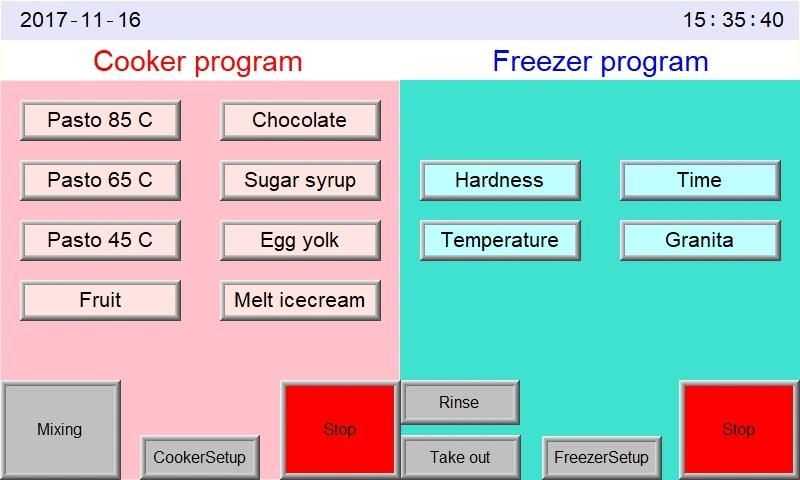 Mehen M10c Combined Gelato Batch Freezer Hard Ice Cream Machine with Pasteurization Function