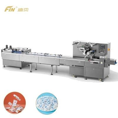 Heat Sealing Automatic Feeding Nougat Pillow Packaging Machine