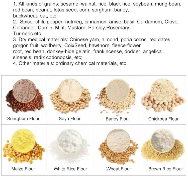 Universal Rice Wheat Corn Grass Coconut Cocoa Grain Powder Chilli Bean Grinding Machine