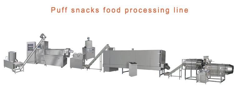 Saibainuo Corn Puff Core Filled Filling Stick Snack Food Cheese Ball Breakfast Cereal Flake Bread Crumb Making Processing Equipment Extruder Machine