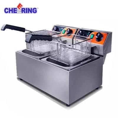 Commercial Two Tank Two Basket Deep Fryer