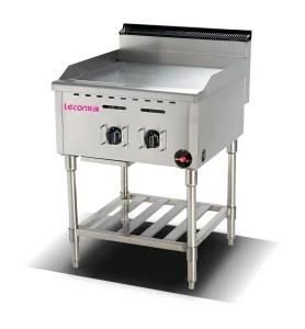 Commercial Standing Gas Griddle with Gas Fryer