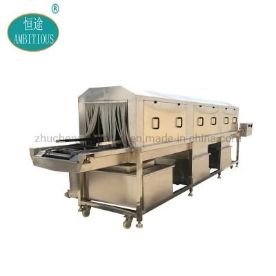 Big Food Factory Use Fruit and Vegetable Plastic Tray Washing Machine