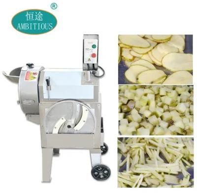 Small Automatic Vegetable Potato Shred Slice Dice Cutting Machine