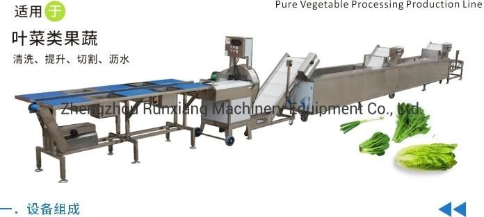 Vegetable Potato Carrot Washing Peeling Sorter Packing Processing Machine (WS)