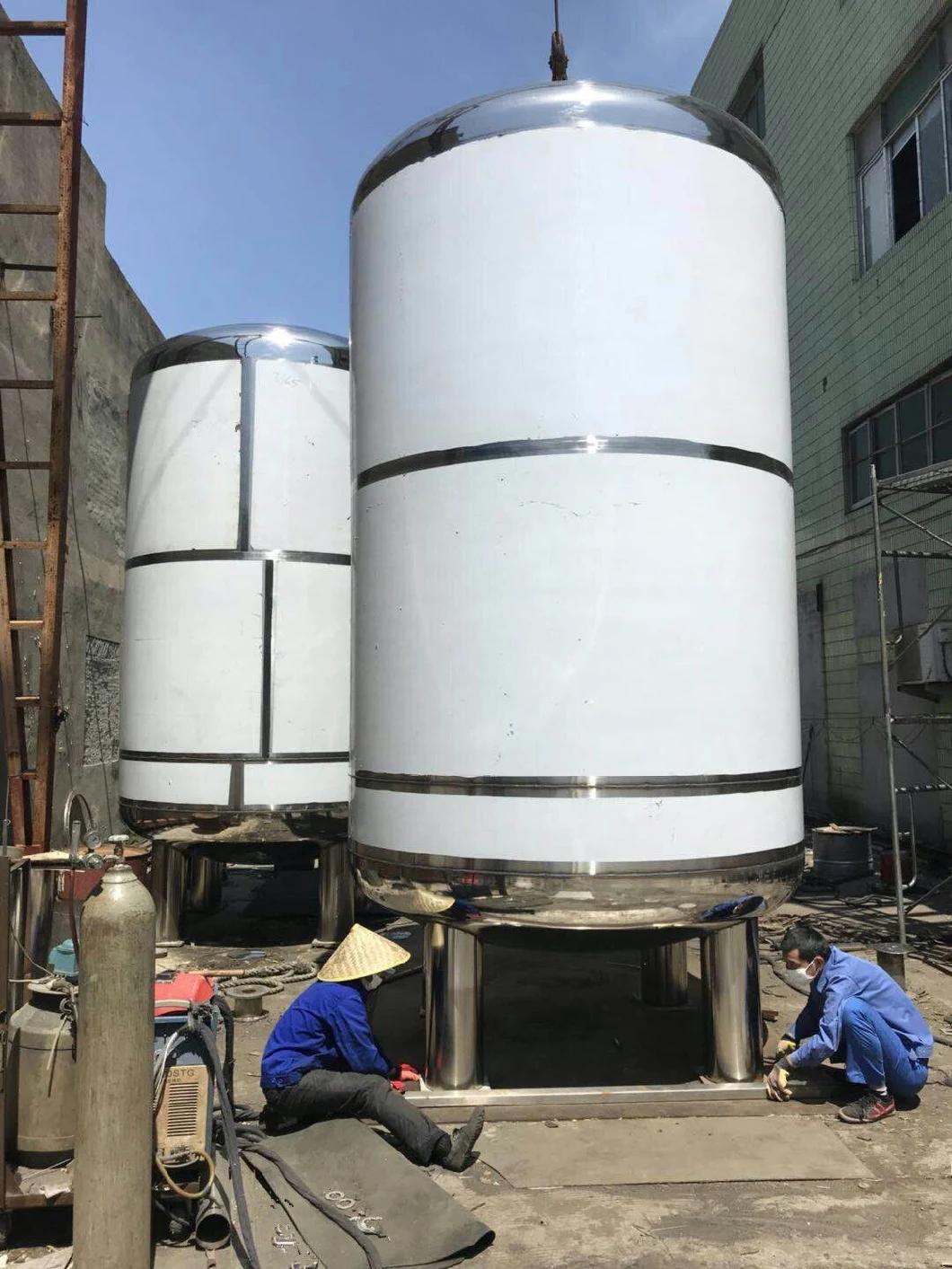 CE Certificate Sanitary Milk Flavor Drink Processing Mixing Heating Reaction Storage Tank Price