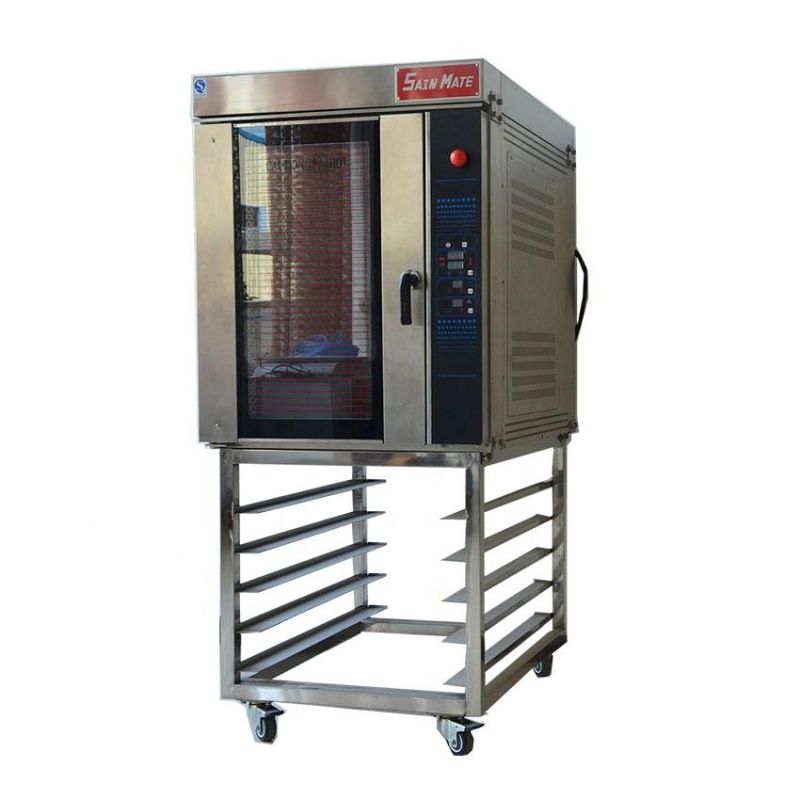 Industry Bread Baking Oven Toast Baguette Pizza Proofing Oven 5 Trays Hot Air Circulation Convection Oven with 10 Trays Proofing