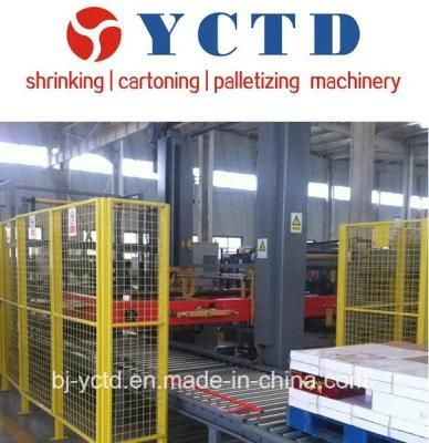 Automatic carton Palletizer for Film Case carton palletizeing machine for food water ...