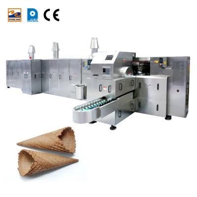 Round Edge Ice Cream Cone and Sharp Bottom Crispy Cone Making Machine