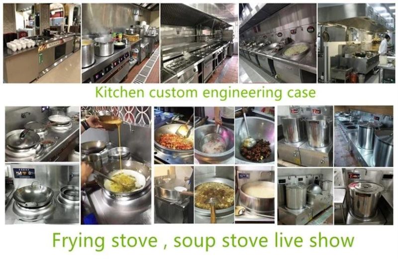 Used Hotel 380V 12kw Stainless Electric Large Kitchen Equipments for Restaurants with Prices