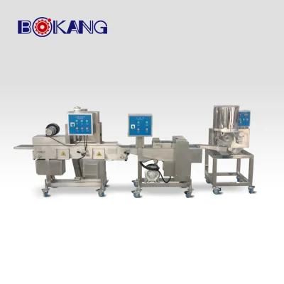 Commercial Onion Rings Production Line Battering Breading Machine