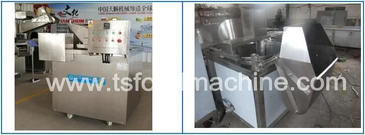 Gas Heated Plantain Potato Chips Donut Deep Batch Fryer Frying Machine