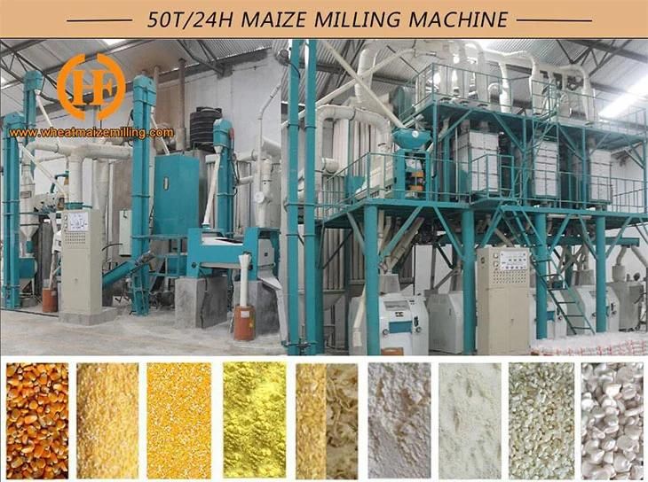 Processing 50ton Maize Mealie Meal Flour Mill for Africa