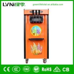 Multi Color Floor Standing Soft Ice Cream Making Machine Commercial