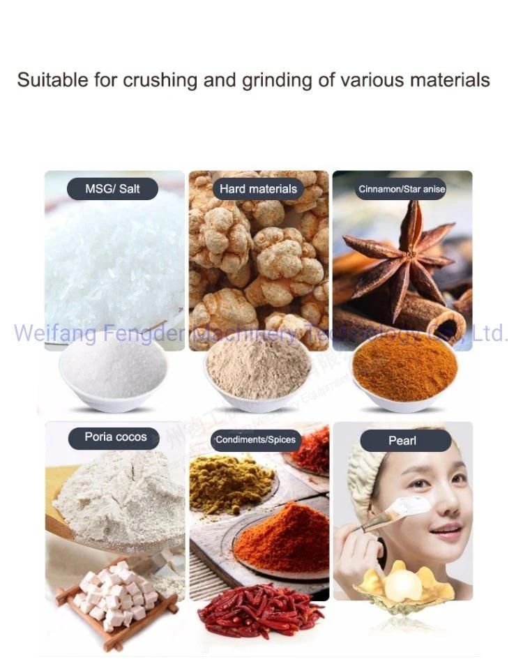 Grain/Flour/Sugar/Rice/Medicine/Peanut Powder Grinding Machine Grinder