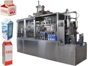 Gable Top Carton Semi-Automatic Aseptic Apple Juice Cream Coconut Milk Liquid Filling ...