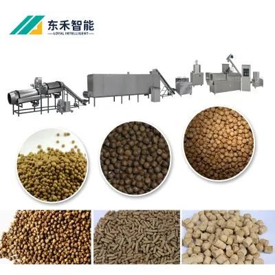 Pet Food Production Line 100-1000kg/H Fish Feed Making Machine