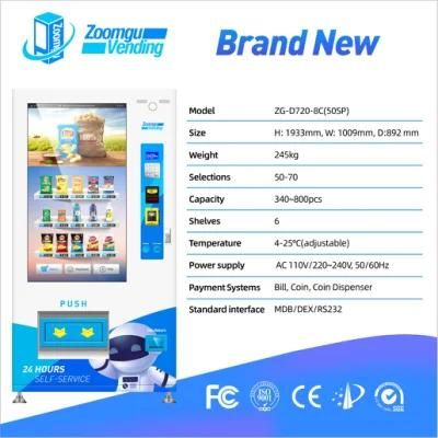 Zoomgu Touch Screen APP Vending Machine with 49 Inch