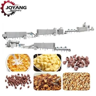 Food Twin Screw Extruder Breakfast Cereal Processing Line