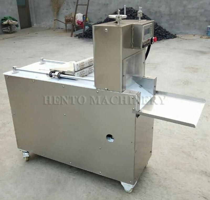 High Efficiency Automatic Frozen Mutton Roll Slicing Machine / Frozen Beef Roll Slicing Machine