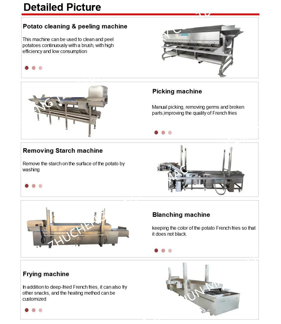 Semi Automatic High Quality Frozen French Fries Production Line, Potato Chips Production Line 100kg/H-300kg/H