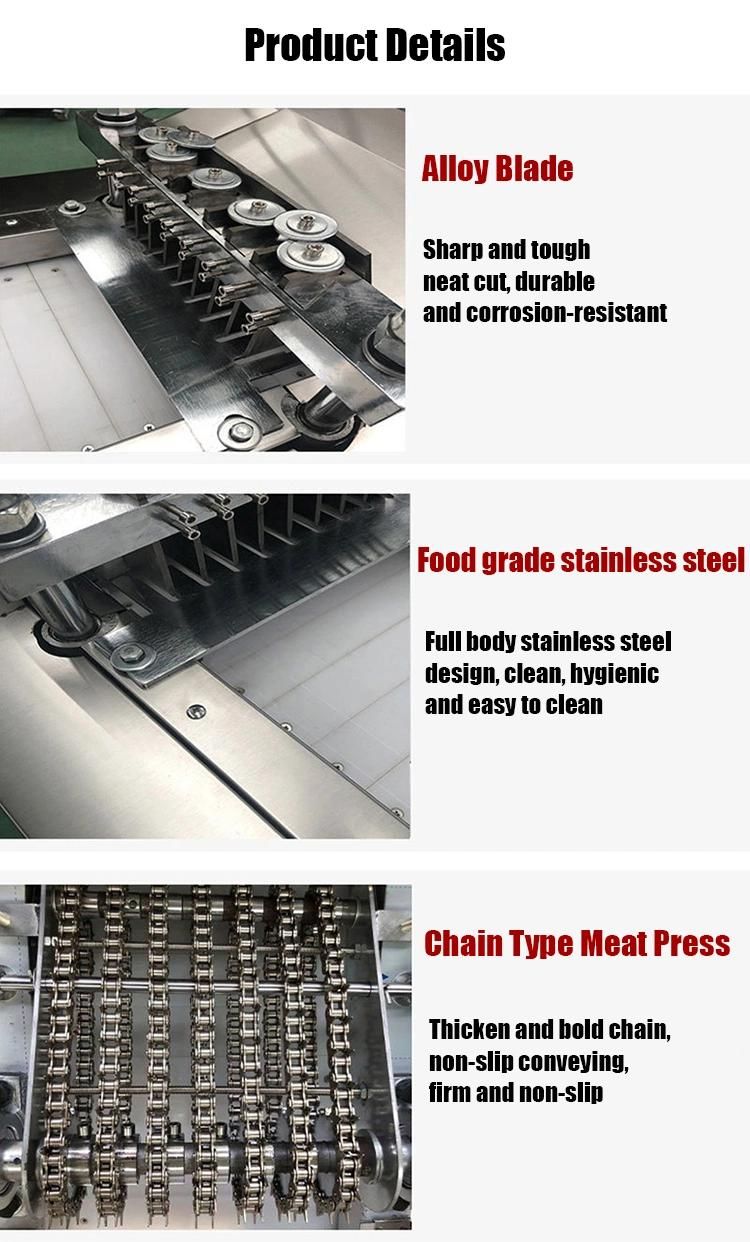 Automatic Meat Cube Dicer Chopper Cutter Frozen Chicken Duck Dicing Machine Meat Cutting Machine