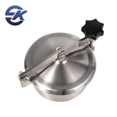 Stainless Steel SS304 Sanitary Non Pressure Round Manhole Cover Round Manway for Beer ...