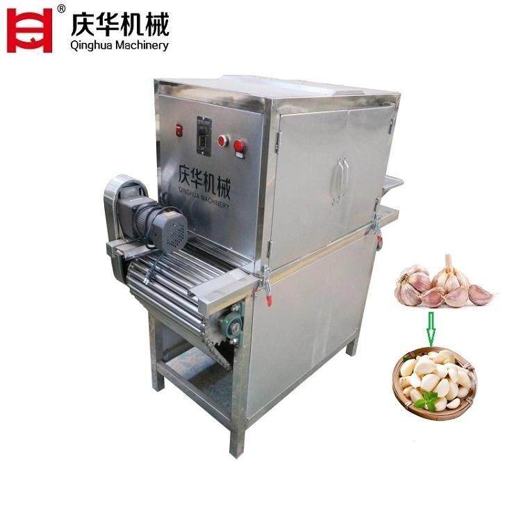 Factory Direct Sales 200-300kg/H Chain Garlic Peeling Machine, Dry Garlic Peeler