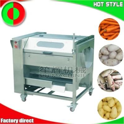 Brush Carrot Cleaning Machine Fruit Washing Machine Potato Peeling Machine